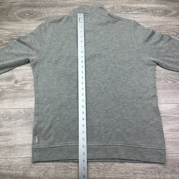 Ted Baker London 'Valerio' Quarter Zip Pullover Mens 4 Large Gray Sweater Preppy - Picture 10 of 13